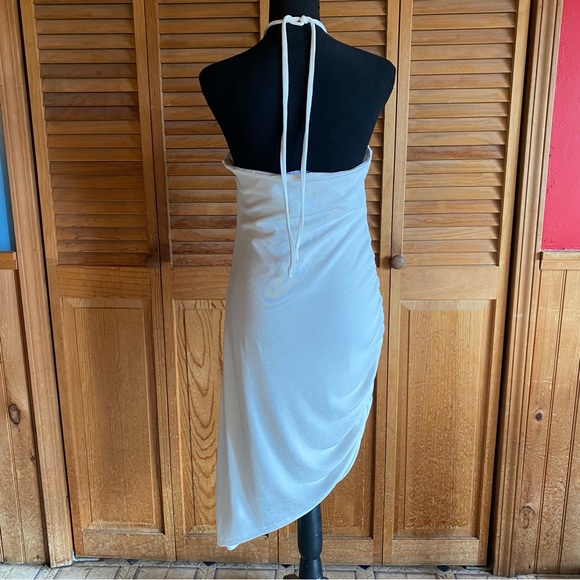 🎉HP🎉 🤍LuLu’s, Size XL, “Saw You Staring”, Asymmetrical Cutout Bodycon Dress - Picture 12 of 16